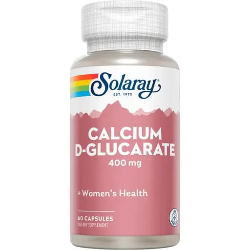 Кальцій D-глюкарат Solaray Calcium D-Glucarate 400 мг 60 капсул - фото 1
