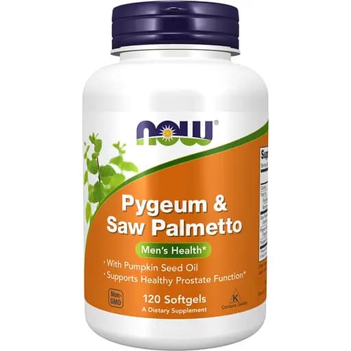 Чоловіче здоров'я Now Foods Pygeum & Saw Palmetto 25/80 мг 120 капсул - фото 1