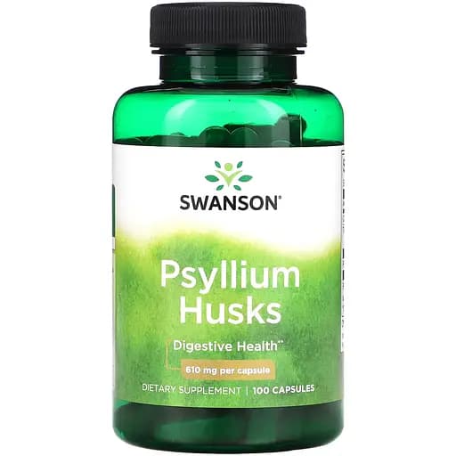 Подорожник Swanson Psyllium Husks 610 мг 100 капсул - фото 1