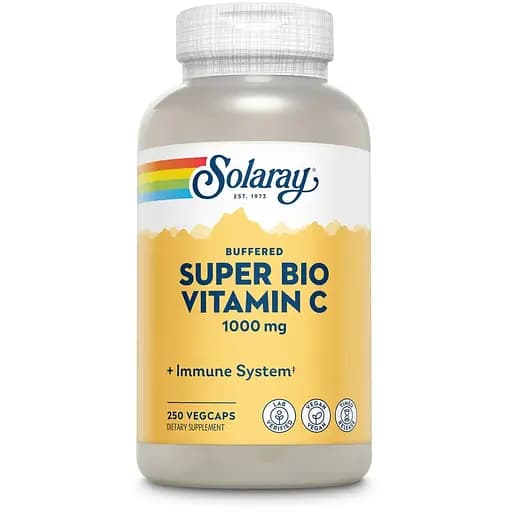 Витамины и минералы Solaray Super Bio Vitamin C Timed Release, 250 вегакапсул - фото 1