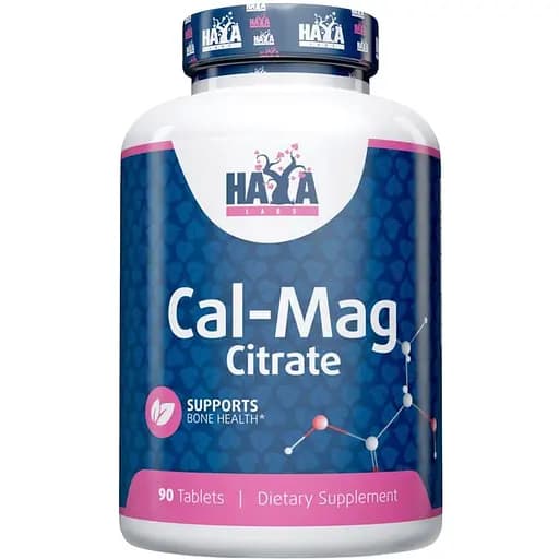 Витамины и минералы Haya Labs Cal-Mag Citrate 90 таблеток - фото 1