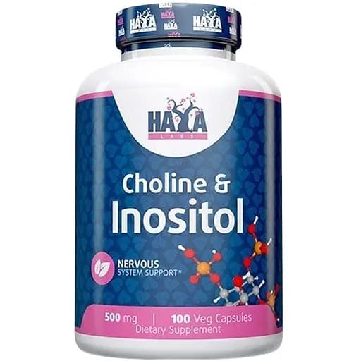 Витамины и минералы Haya Labs Choline & Inositol 100 вегакапсул - фото 1