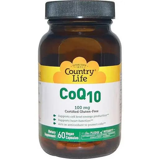 Веган Коэнзим Country Life Vegan CoQ10 100 мг 60 капсул - фото 1