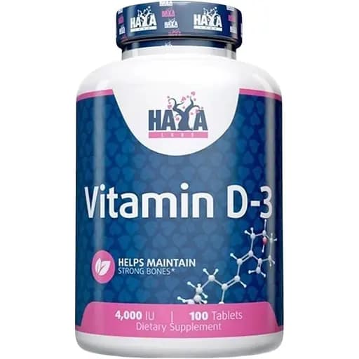 Витамины и минералы Haya Labs Vitamin D3 4000 IU 100 таблеток - фото 1