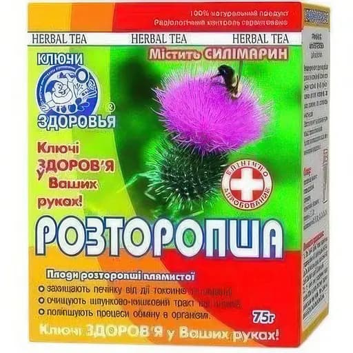 Фіточай N22 Ключі Здоров'я розторопші плоди 75 г  - фото 1