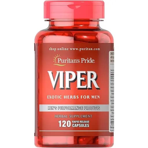 Натуральна добавка Puritan’s Pride Viper Exotic Herb for Men 120 капсул - фото 1