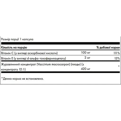 Концентрат цельных фруктов клюквы Swanson Cranberry Whole Fruit Concentrate Super Strength 420 мг 60 капсул (2023-10-2732) - фото 3