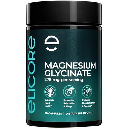 Биодоступный магний Elicore Labs Magnesium Glycinate, 60 вегакапсул. - фото 1