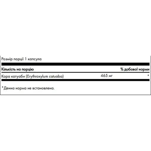 Афродизіак Кора катуаби Swanson Full Spectrum Catuaba Bark 465 мг 60 капсул (2023-10-2733) - фото 3