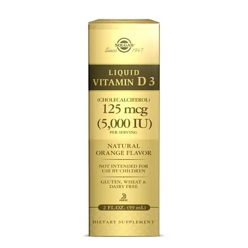 Витамины и минералы Solgar Vitamin D3 125 mcg, 59 мл - фото 2