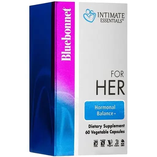 Натуральная добавка Bluebonnet Nutrition For Her Hormonal Balance, 60 вегакапсул - фото 1