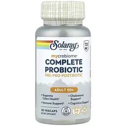 Комплекс пробіотиків Solaray Complete Probiotic Adult 50+ 30 веганських капсул - мініатюра 1