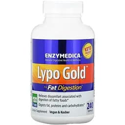 Натуральна добавка Enzymedica Lypo Gold 240 капсул