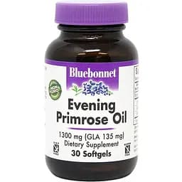 Жирні кислоти Bluebonnet Nutrition Evening Primrose Oil 1300 мг 30 капсул