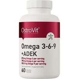 Жирные кислоты OstroVit Omega 3-6-9 + ADEK 60 капсул