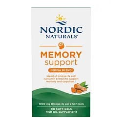 Омега з куркуміном Nordic Naturals Memory Support Omega Blend 60 капсул - мініатюра 2