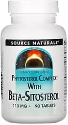 Натуральна добавка Source Naturals Phytosterol Complex with Beta-Sitosterol, 90 таблеток