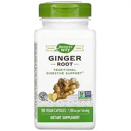 Корінь Імбиру Nature's Way Ginger Root 550 мг 180 капсул (NWY13108)