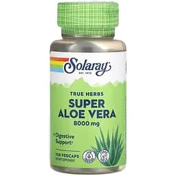 Супер Алое Вера Solaray 8000 мг 100 вегетаріанських капсул (SOR00123)