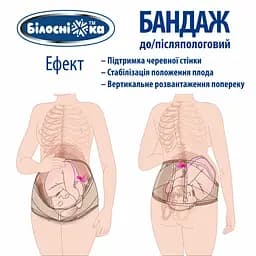 Бандаж післяопераційний Білосніжка, розмір № 3 (95-105 см), бежевий (408678) - мініатюра 6