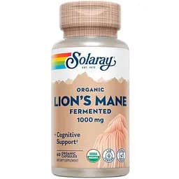 Натуральная добавка Solaray Fermented Lion's Mane Mushroom 60 вегакапсул