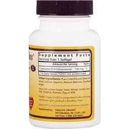 Коензим Q10 Healthy Origins Kaneka COQ10 100 мг 60 желатинових капсул - мініатюра 2