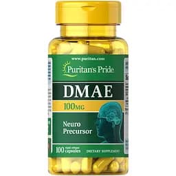 Диметиламіноетанол Puritan's Pride DMAE 100 mg (Neuro Precursor) 100 капсул