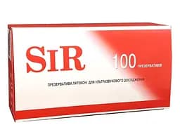 Презервативи для УЗД Sir без змазки 100 шт. / Насадка презерватив для ректовагінальних досліджень, аналог Viva - мініатюра 1