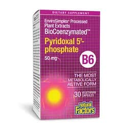 BioCoenzymated Pyridoxal 5'-phosphate 50mg - 30 vcaps - мініатюра 1