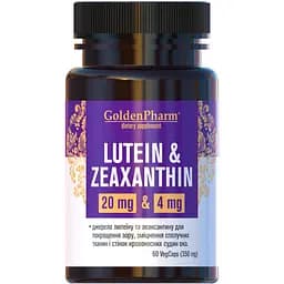 Лютеїн та Зеаксатин Golden Pharm 60 капсул