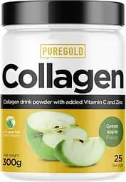 Препарат для суглобів і зв'язок Pure Gold Protein Collagen, 300 грам Зелене яблуко