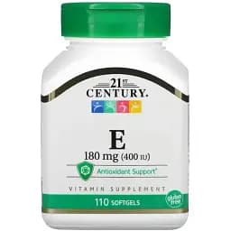 Вітамін E 21st Century 180 mg (400IU) 110 softgels - мініатюра 1