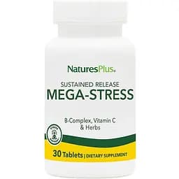 Вітаміни та мінерали Natures Plus	Mega-Stress Complex 30 таблеток