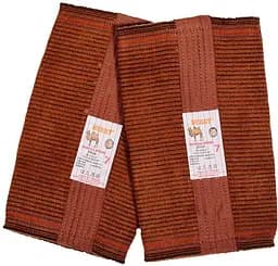 Зігрівальні наколінники (пара) з верблюжої вовни еластичні, лікувальні, для суглобів і колін для роботи на холоді 7 (2XL) 81885