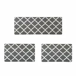 Набір килимки кухонні Lovely Svi 3 шт: 44 x74 x1см - 2 шт и 44 x119 x1см Сірий