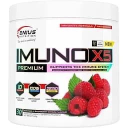 Вітамінно-мінеральний комплекс Genius Nutrition Imuno-X5 Малина 240 г - мініатюра 1