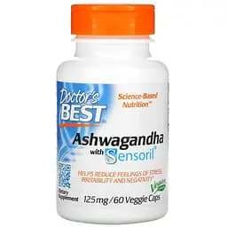 Ашваганда Doctor's Best Ashwagandha 125 mg, 60 вегакапсул