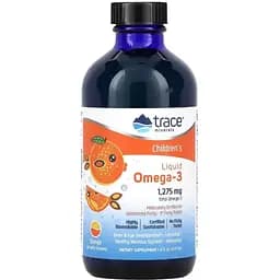 Омега-3 для дітей Trace Minerals зі смаком апельсину 1275 мг 237 мл