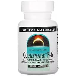 Коензім Вітаміну В6 Source Naturals 100 мг 60 таблеток