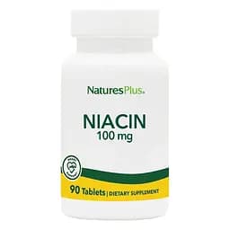 Вітаміни та мінерали NaturesPlus Niacin 100 mg 90 таблеток