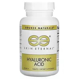 Препарат для суглобів і зв'язок Source Naturals Skin Eternal Hyaluronic Acid, 60 таблеток - мініатюра 1