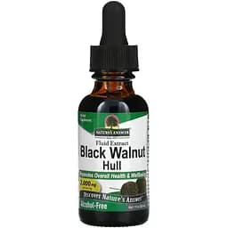 Экстракт черного ореха Nature's Answer Black Walnut Hull Fluid Extract Alcohol-Free 2000 мг 30 мл