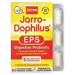 Пробіотики Jarrow Formulas Jarro-Dophilus EPS 5 Billion, 60 вегакапсул для підтримки кишечника