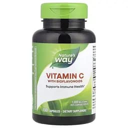 Вітамін С з цитрусовими біофлавоноїдами Nature's Way tamin C with Bioflavonoids, 100 капсул для підтримки імунної системи