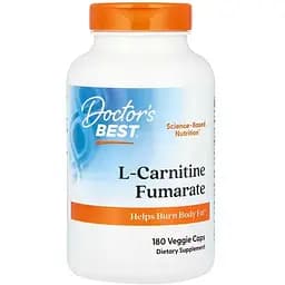 Карнітин Фумарат L-Carnitine Fumarate Doctor's Best 855 мг 180 капсули
