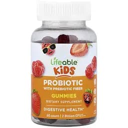 Пробіотик Lifeable Kids Probiotic 2 Billoin CFU 60 жувальних цукерок - мініатюра 1