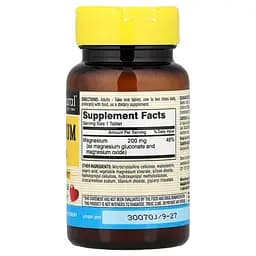 Вітаміни та мінерали Mason Natural Magnesium 200 mg, 100 таблеток - мініатюра 1