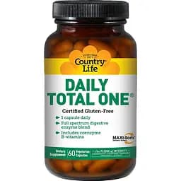 Вітамінно-мінеральний комплекс Country Life Daily Total One 60 капсул