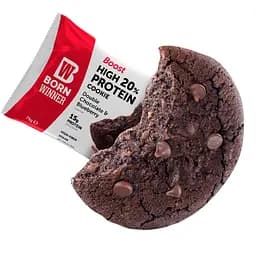 Печиво протеїнове Born Winner Boost зі смаком подвійного шоколадного печива з чорницею 75 г