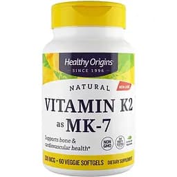 Вітамін K2 в формі MK7 Healthy Origins 100 мкг 60 капсул